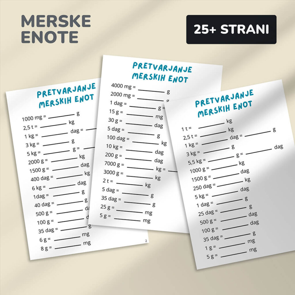 Program za 2. in 3. razred (8-10 let)