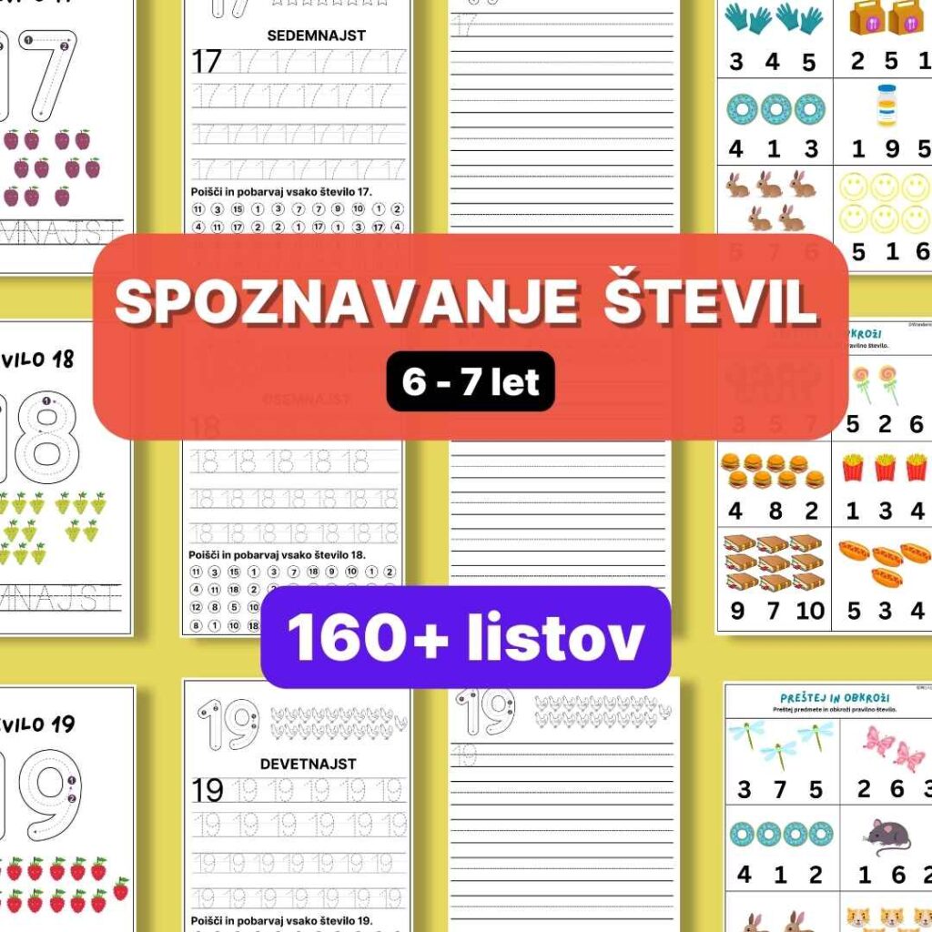 Spoznavanje števil (6-7 let)