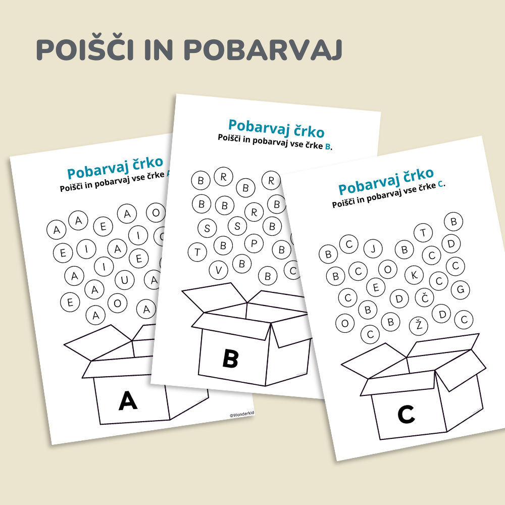 Spoznavanje črk (6-7 let)